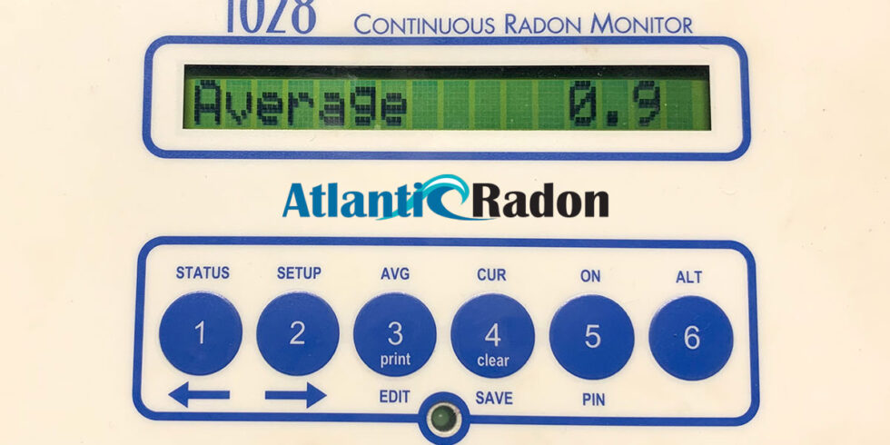 radon system monitor installation