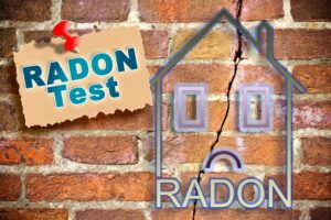 Radon gas in basement.